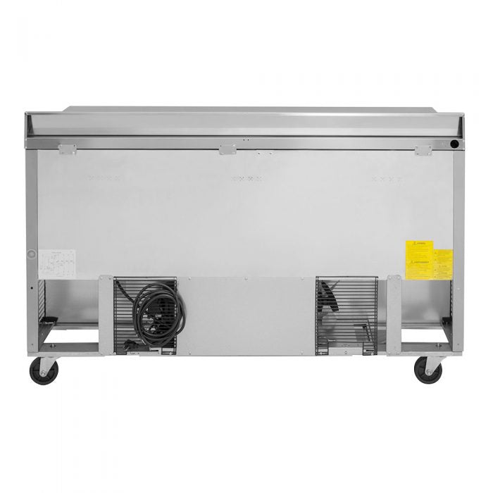 Turbo Air TWR-60SD-D2R-N 60 1/4" Super Deluxe Worktop Refrigerator w/ (2) Sections, 2 Drawers & 1 Solid Door - Donut-Supplies.Com