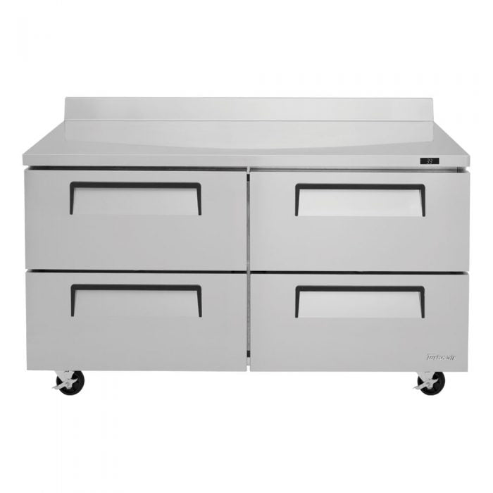 Turbo Air TWR-60SD-D4-N 60 1/4" Super Deluxe Worktop Refrigerator w/ (2) Sections, 4 Drawers - Donut-Supplies.Com
