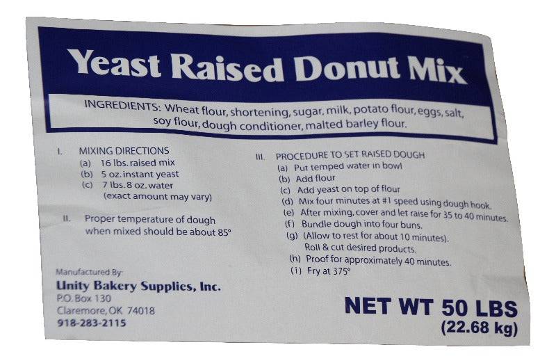 Blue Label Raised Donut Mix- -35# - Donut-Supplies.Com