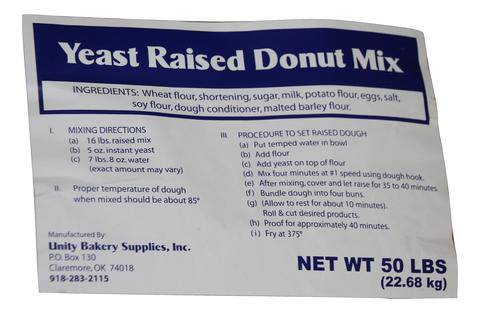 Blue label Raised donut mix free sample - 5 pounds free, you only pay for shipping & handling - Donut-Supplies.Com