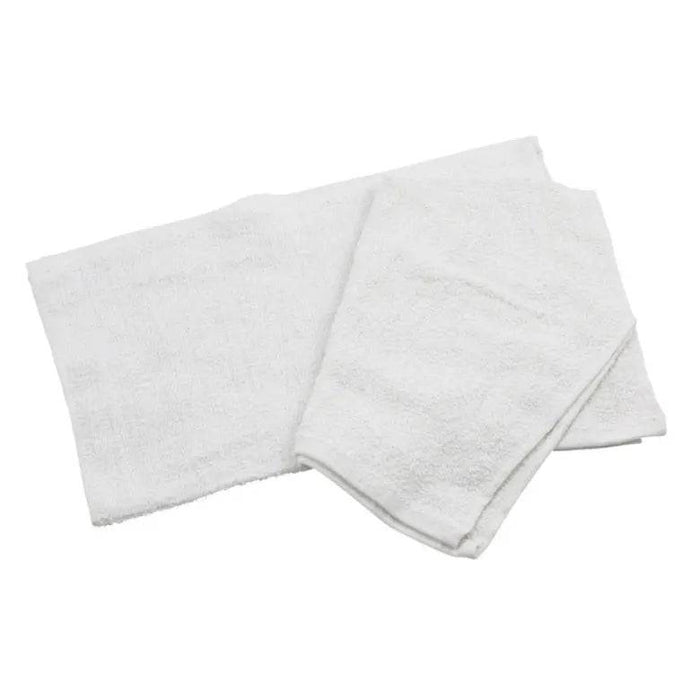 Winco BTW-30 White 16" x 19" Cotton Bar Towel (12pack) - Donut-Supplies.Com