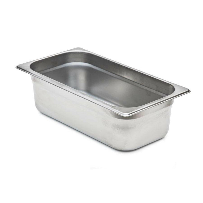 WINCO One Third Size Steam Pan & Slotted Lid, Stainless - Donut-Supplies.Com