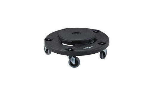 Winco DLR-18 18" Black Heavy-Duty Plastic Dolly - Donut-Supplies.Com