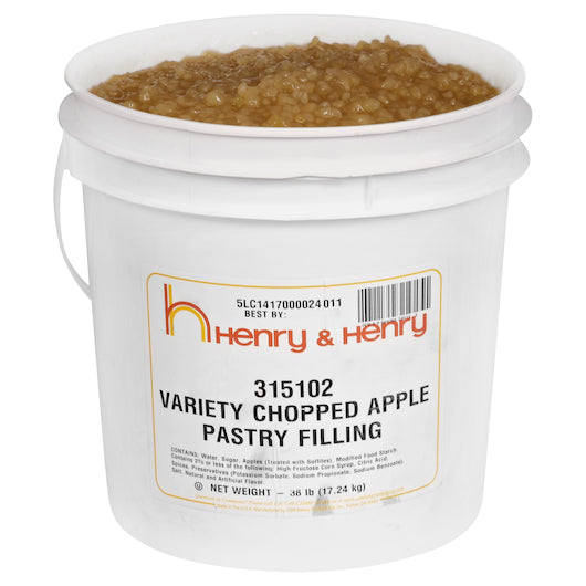 Henry And Henry Variety Chopped Apple Filling, 38 Pounds