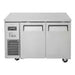 Turbo Air JURF-48-N J Series 47 1/4" Dual Temperature Undercounter Refrigerator/Freezer w/ 2 Sections & Solid Doors - Donut-Supplies.Com