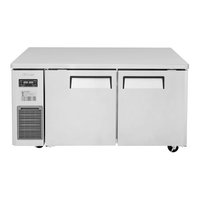 Turbo Air JURF-60-N J Series 59 1/4" Dual Temperature Undercounter Refrigerator/Freezer w/ 2 Sections & Solid Doors - Donut-Supplies.Com