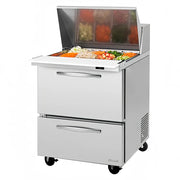 Turbo Air PST-28-12-D2-N 27" PRO Series Mega Top Sandwich/Salad Prep Table w/ Refrigerated Base - Donut-Equipment.com