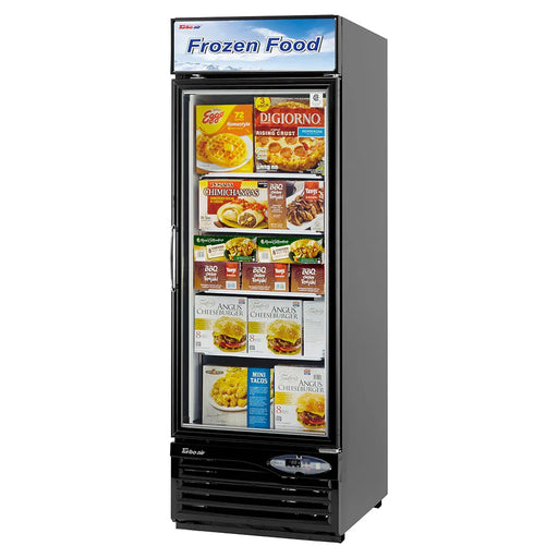 Turbo Air TGF-23FB-N 27" One Section Display Freezer w/ Swing Door - Bottom Mount Compressor, Black, 115v - Donut-Supplies.Com