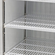 Turbo Air TGF-49F-N 54 3/8" Two Section Display Freezer w/ Swing Doors - Bottom Mount Compressor, White, 115v - Donut-Equipment.com