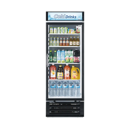 Turbo Air TGM-22RV-N6 29" TGM Series One Section Glass Door Merchandiser - (1) Right Hinge Door, White, 115v - Donut-Supplies.Com
