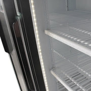Turbo Air TGM-35R-N 41" Series Two Section Glass Door Merchandiser - (2) Sliding Doors, White, 115v - Donut-Equipment.com