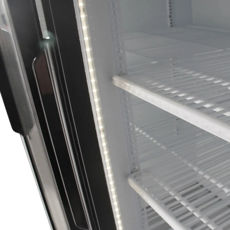 Turbo Air TGM-35R-N 41" Series Two Section Glass Door Merchandiser - (2) Sliding Doors, White, 115v - Donut-Equipment.com
