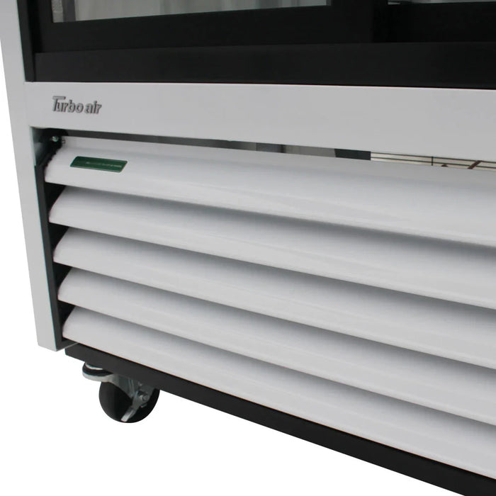Turbo Air TGM-35R-N 41" Series Two Section Glass Door Merchandiser - (2) Sliding Doors, White, 115v - Donut-Supplies.Com