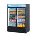 Turbo Air TGM-50RSB-N 56" Series Two Section Glass Door Merchandiser - (2) Left/Right Hinge Doors, Black, 115v - Donut-Supplies.Com