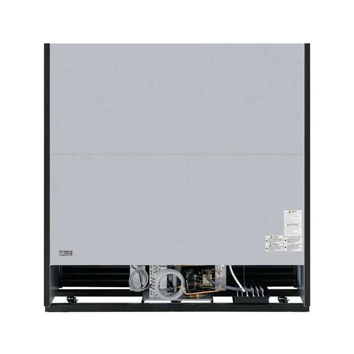 Turbo Air TGM-69RB-N 78" Black Three Section Glass Door Merchandiser Refrigerator – (3) Swing Doors, LED Lighting, 115v - Donut-Supplies.Com