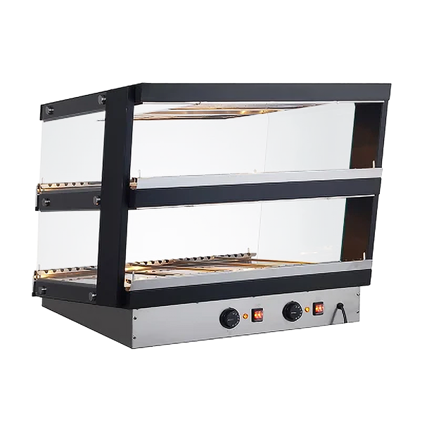 Omcan 24″ Heated Pass-Through Display Warmer Station – 2.29 Cu. Ft. (65L), 1800W, 110V Commercial Food Warmer Holding Cabinet