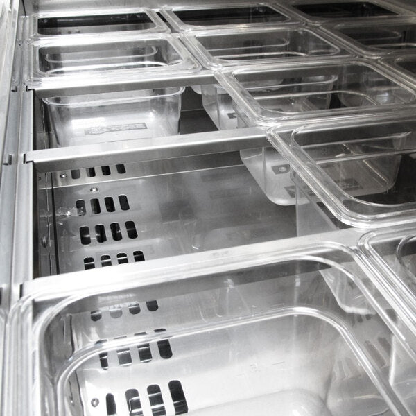 Turbo Air TST-60SD-24-N 60" 2 Door Mega Top Refrigerated Sandwich Prep Table - Donut-Equipment.com