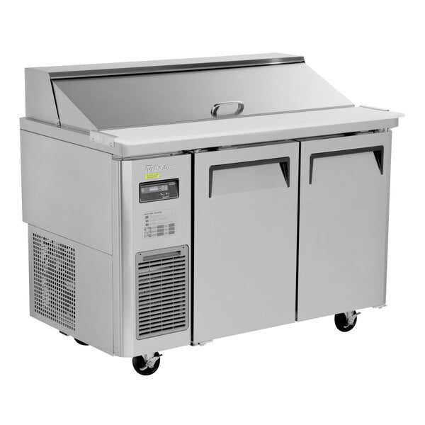 Turbo Air JST-48-N 48" 2 Door Side Mount Compressor Refrigerated Sandwich Prep Table - Donut-Equipment.com