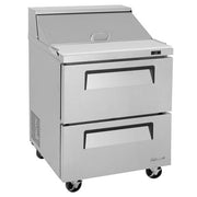Turbo Air TST-28SD-D2-N 28" 2 Drawer Refrigerated Sandwich Prep Table - Donut-Equipment.com