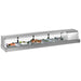 Turbo Air SAK70R-N 70" Stainless Steel Curved Glass Refrigerated Sushi Case - Right Side Compressor - Donut-Supplies.Com