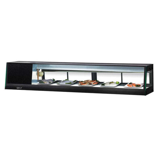 Turbo Air SAS-70L-N 70" Straight Glass Refrigerated Food/Sushi Case - Left Side Compressor - Donut-Supplies.Com
