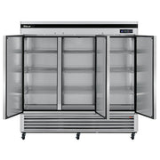 Turbo Air TSR-72SD-N Super Deluxe 82" Bottom Mounted Solid Door Reach-In Refrigerator with LED Lighting - Donut-Equipment.com