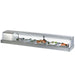 Turbo Air SAK70L-N 70" Stainless Steel Curved Glass Refrigerated Sushi Case - Left Side Compressor - Donut-Supplies.Com