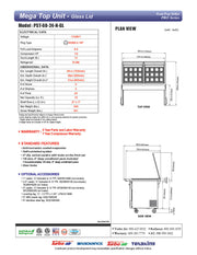 Turbo Air PST-60-24-N-GL 60 1/4" PRO Series Mega Top Sandwich/Salad Prep Table w/ Refrigerated Base - Donut-Equipment.com