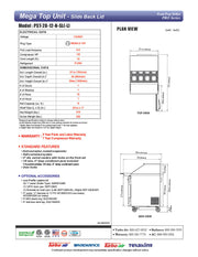 Turbo Air PST-28-12-N-SL 27 1/2" PRO Series Mega Top Sandwich/Salad Prep Table w/ Refrigerated Base - Donut-Equipment.com