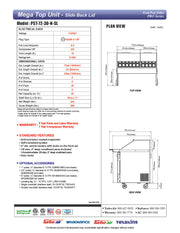 Turbo Air PST-72-30-N-SL 72 5/8" PRO Series Mega Top Sandwich/Salad Prep Table w/ Refrigerated Base - Donut-Equipment.com