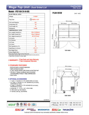 Turbo Air PST-60-24-N-DS 60 1/4" PRO Series Mega Top Dual Sided Sandwich/Salad Prep Table w/ Refrigerated Base - Donut-Equipment.com