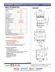 Turbo Air TST-28SD-D2-FB-N 27.50'' Refrigerated Sandwich / Salad Prep Table - Donut-Equipment.com