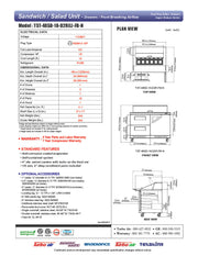 Turbo Air TST-48SD-18-D2R(L)-FB-N 48" Mega Top Sandwich Prep Table w/ 2 Drawers & 1 Door - Donut-Equipment.com