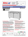 Turbo Air MUF-60-N 60 1/4" W Undercounter Freezer w/ 2 Sections & Solid Doors - Donut-Supplies.Com