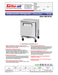 Turbo Air M3 MUR-20S-N6 20" Shallow Depth Low Profile Undercounter Refrigerator with 1 Solid Door - Donut-Supplies.Com