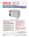 Turbo Air JUF-48-N J Series 48" Solid Door Undercounter Freezer w/ 2 Sections & Side Mounted Compressor - Donut-Supplies.Com