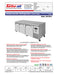 Turbo Air JUR-93D-N J Series 93" Extra Deep Undercounter Refrigerator w/ 3 Drawers & Side Mounted Compressor - Donut-Supplies.Com