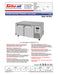 Turbo Air JUF-67D-N J Series 67" Extra Deep Undercounter Freezer w/ 2 Drawers & Side Mounted Compressor - Donut-Supplies.Com