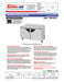 Turbo Air TWR-60SD-N 60 1/4" Super Deluxe Worktop Refrigerator w/ (2) Sections, 2 Solid Doors - Donut-Supplies.Com
