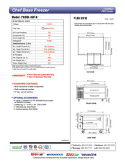 Turbo Air PRCBE-48F-N 48" PRO Series Chef Base Freezer w/ (2) Drawers - 115v - Donut-Equipment.com