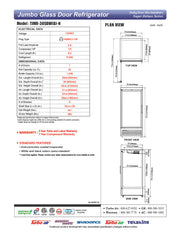 Turbo Air TJMR-30SDB-N 36 5/8" Black Super Deluxe One Section Glass Door Merchandiser, 115v - Donut-Equipment.com
