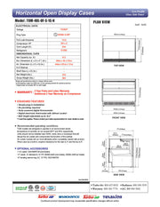 Turbo Air TOM-48L-UF-S-1S-N 46 3/4" Stainless Steel Low Profile Horizontal Open Air Cooler w/ (1) Level – Ultra Front Merchandiser, 115v - Donut-Equipment.com