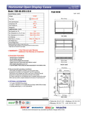 Turbo Air TOM-48L-UFD-S-3S-N 46 3/4" Stainless Steel Low Profile Horizontal Open Air Cooler w/ (3) Levels – Ultra Front Deluxe Merchandiser, 115v - Donut-Equipment.com