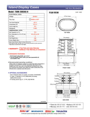 Turbo Air TIOM-20RSRS-N 48" Stainless Steel Vertical Island Open Air Cooler with (4) Levels, 220v/1ph - Donut-Equipment.com