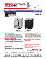Turbo Air TBC-24SD-N6 24" Super Deluxe Stainless Steel Bottle or Can Cooler - Donut-Equipment.com