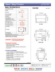 Turbo Air TBC-36SD-GF-N 36" Stainless Steel Glass Froster - Donut-Equipment.com