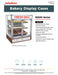 Jahabow 92500 Series 31"L x 24"D x 36"H Countertop Donut/Pastry Display Case – Aluminum, Tempered Glass, w/ 3 Shelves, Non-Refrigerated - Donut-Supplies.Com