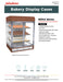 Jahabow 99342 Series 31"L x 24"D x 42-1/2"H Countertop Bakery Display Case – Aluminum, Tempered Glass, w/ 3 Shelves, Non-Refrigerated - Donut-Supplies.Com