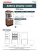 Jahabow 99370 Series 60"L x 24"D x 70"H Bakery Display Case with Pedestal Base – Aluminum, Tempered Glass, w/ 4 Shelves, Non-Refrigerated - Donut-Supplies.Com