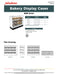 Jahabow BMB Series 31.375"L x 22"D x 50"H Bagel Merchandiser Display Case – Aluminum, Tempered Glass, w/ 3 Fixed Rows, Non-Refrigerated - Donut-Supplies.Com